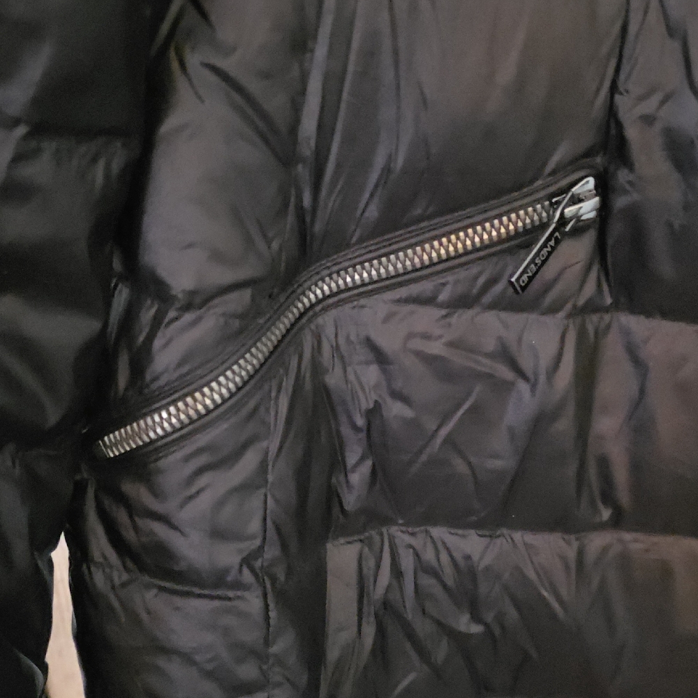Lands' End Women's Dark Puffer Jacket - Picture 4 of 6